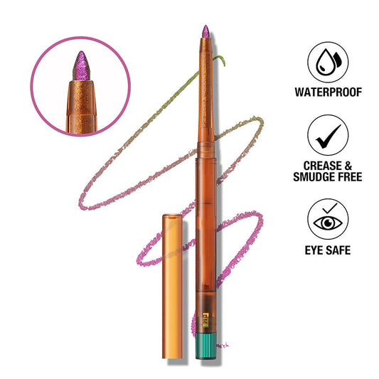 🔥 50 % DE RÉDUCTION !! ✨Crayon Eyeliner Gel Pailleté à Couleur Intense et Changeante