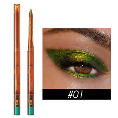 🔥 50 % DE RÉDUCTION !! ✨Crayon Eyeliner Gel Pailleté à Couleur Intense et Changeante