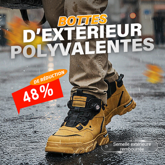 👞 62% DE RÉDUCTION! ⏰ Chaussures de Travail pour Hommes - Imperméables & Antidérapantes, Confort Parfait pour Extérieur et Randonnée ✨