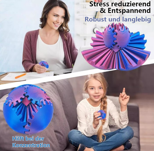 Boule à engrenages - Merveille tourbillonnante steampunk à manipuler