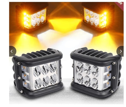 🎉 Offre à durée limitée 50 % de réduction 🎉 Feux de voiture LED double face bicolores.