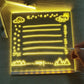 🖊️ Stimulez instantanément votre créativité ! ✨ Tableau d'information LED en acrylique : exprimez-vous sans limites ! 🎨 Comprend 7 stylos de couleur