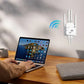 Extenseur WiFi 1200Mbps - Élimine les Zones Mortes, Connexion Stable pour Toute la Maison
