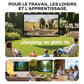 🔥 50% DE RÉDUCTION ! ✨ Écran Projection Portable Extérieur - Pliable et Réglable, Qualité 4K, Soirée Cinéma en Plein Air 🎬🌌