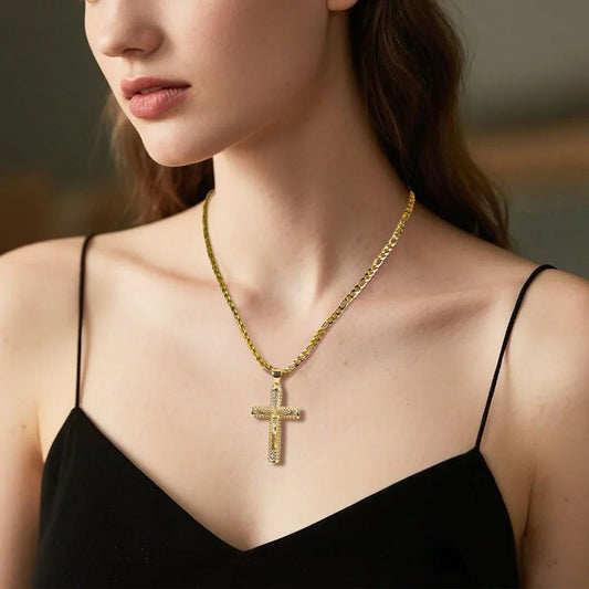 📢📢64 % de réduction !!!  💖✝️Collier pendentif crucifix Jésus