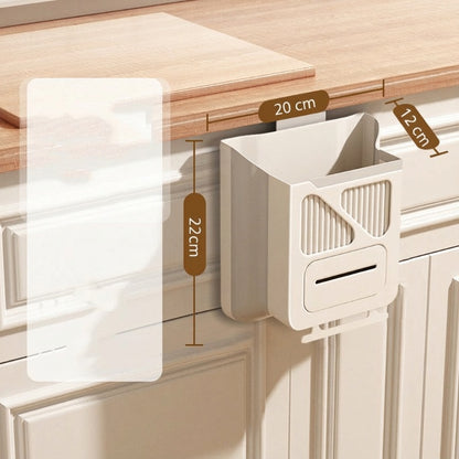 📢📢50 % de réduction !! ⏰ Poubelle de Cuisine Pliable & Suspendue – Gain de Place, Facile à Nettoyer et Pratique au Quotidien ! 🗑️✨