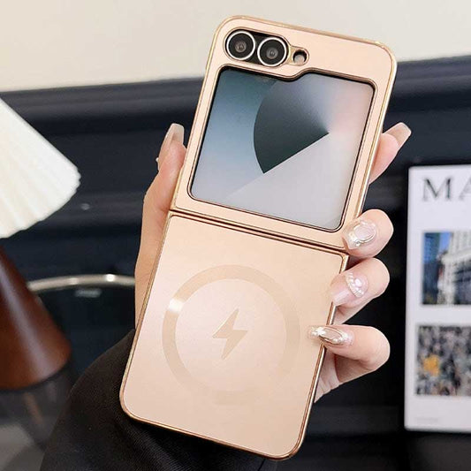 Electroplated Frosted Magnetic Case Cover for Samsung Flip Series