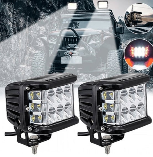 🎉 Offre à durée limitée 50 % de réduction 🎉 Feux de voiture LED double face bicolores.
