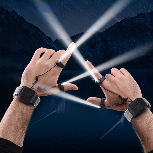 📢50% de réduction ! 📢Lampes de poche rechargeables à LED pour doigts et mains libres