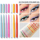 Ensemble de 20 Crayons d'Eyeliner Imperméables et Multicolores de Longue Tenue