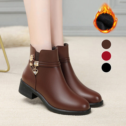 Bottes avec doublure en polaire synthétique pour l’hiver pour femme