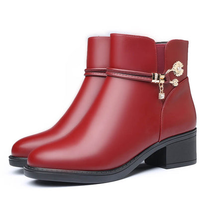 Bottes avec doublure en polaire synthétique pour l’hiver pour femme