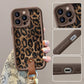 Coque à Imprimé Léopard pour iPhone avec Cordon