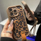Coque à Imprimé Léopard pour iPhone avec Cordon