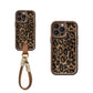 Coque à Imprimé Léopard pour iPhone avec Cordon