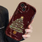 Coque de téléphone à thème de Noël avec lanière