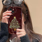 Coque de téléphone à thème de Noël avec lanière