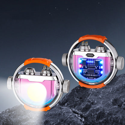 Briquet électrique double arc résistant au vent Creative Gyro avec lumière