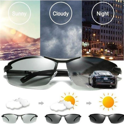 Lunettes de soleil photochromiques 2026 avec lentille polarisée anti-éblouissante (50 % de réduction)