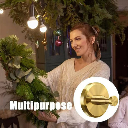 ✨Plus vous achetez, plus vous économisez ! ✨Crochet à ventouse en acier inoxydable pour couronnes de Noël