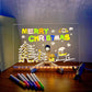 🎁 Le cadeau idéal pour eux – Tableau d’affichage LED effaçable à sec : 7 couleurs, éclairage doux & support réglable ! ✨