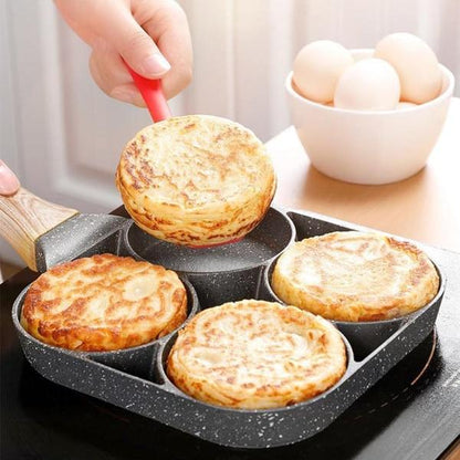Poêle à Œufs Antiadhésive à 4 Trous