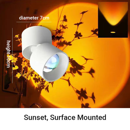 Spot LED à projection de coucher de soleil pour plafond