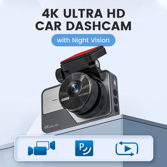 🔥 50 % DE RÉDUCTION !! ✨Dash Cam 4K Ultra HD - Vision Nocturne, Wi-Fi & Enregistrement en Boucle