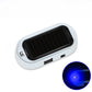 Lampe LED solaire clignotante compacte antivol