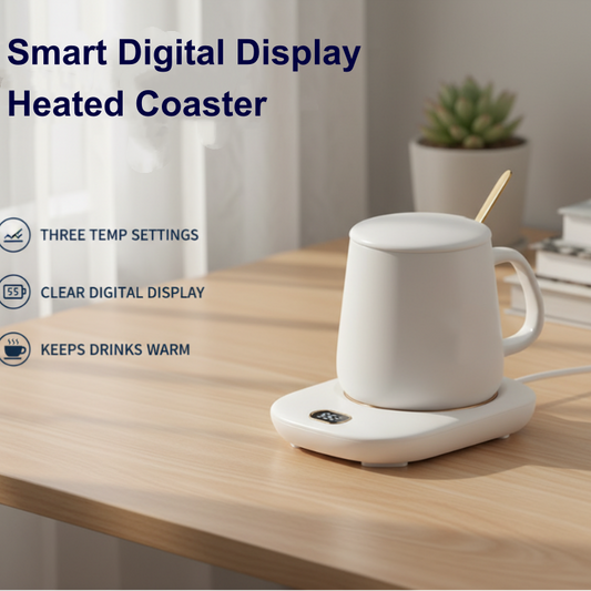 Sous-verre chauffant à affichage numérique intelligent