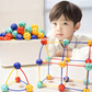 Ensemble de Bâtons Géométriques 3D à Enchevêtrement pour Enfants
