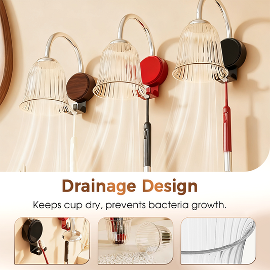 💡 Design Lumineux, Fonctionnalité Brillante : Le Porte-Brosse Élégant qui Illumine Votre Salle de Bain