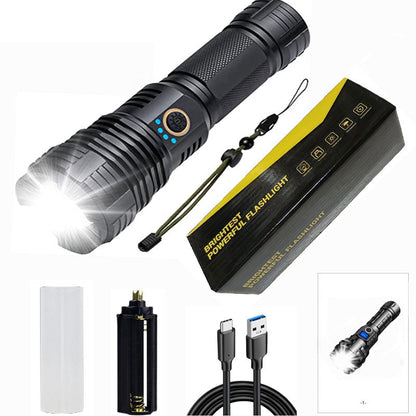 Set de lampes torches rechargeables étanches super lumineuses avec zoom