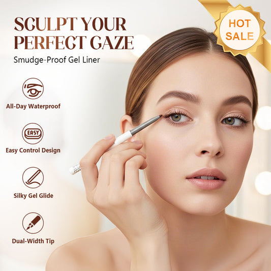 Eyeliner gel anti-bavures à glisse douce