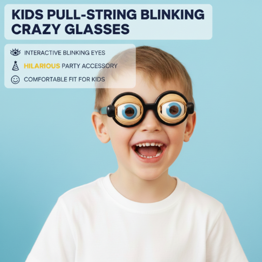 🥰Lunettes clignotantes rigolotes à tirer pour enfants👀