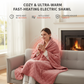 Châle électrique confortable et ultra-chaud à chauffage rapide