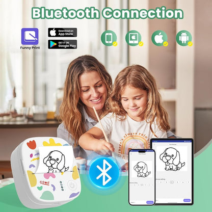 Mini Imprimante Bluetooth Portable pour DIY et Cadeaux