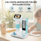 Microscope numérique 2-en-1 pour enfants avec fonction réveil
