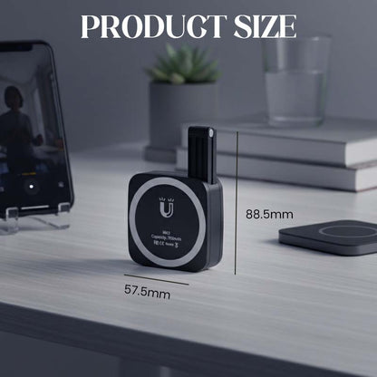 Lumière d’appoint magnétique à rabat avec miroir de maquillage