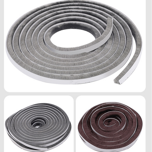 Joint d’étanchéité à brosse autocollante pour interstices de porte