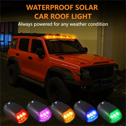 🔥 50 %  DE RÉDUCTION !! ✨Lumière solaire étanche pour toit de voiture avec télécommande