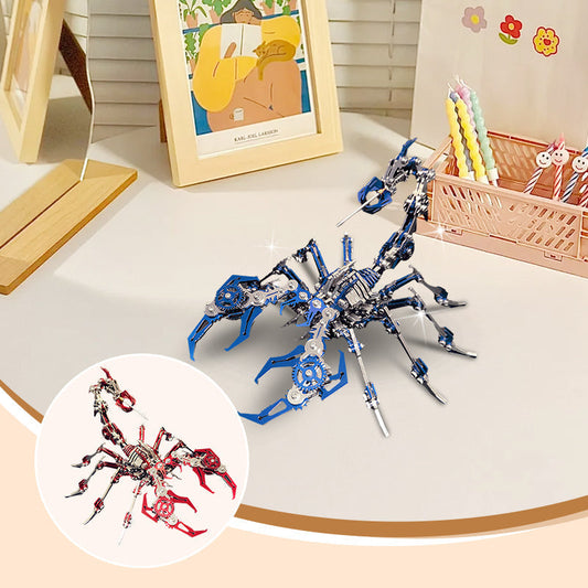 📢📢68 % de réduction !!!✨Kit de puzzle métallique 3D « Scorpion » – Modèle mécanique à assembler