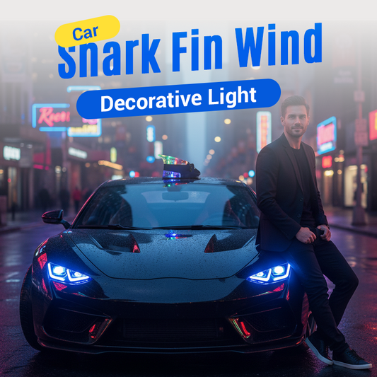Lumière décorative en forme d'aileron de requin pour voiture