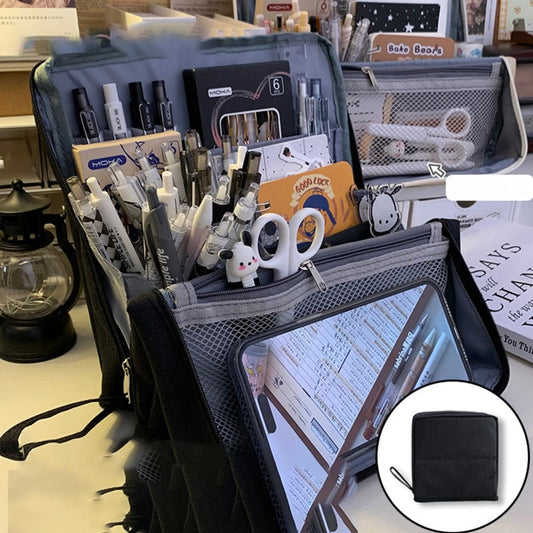 🔥Soldes exceptionnels 59 % DE RÉDUCTION💝✨Trousse à maquillage debout en tissu Oxford polyvalente et grande capacité