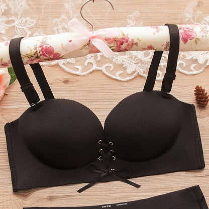 Soutien-gorge push-up sans coutures à bretelles amovibles