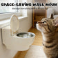 Gamelle murale pour chat en forme de toilette