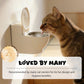 Gamelle murale pour chat en forme de toilette