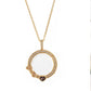Collier Pendentif Médaillon Rétro Chic