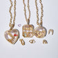 Collier Pendentif Médaillon Rétro Chic