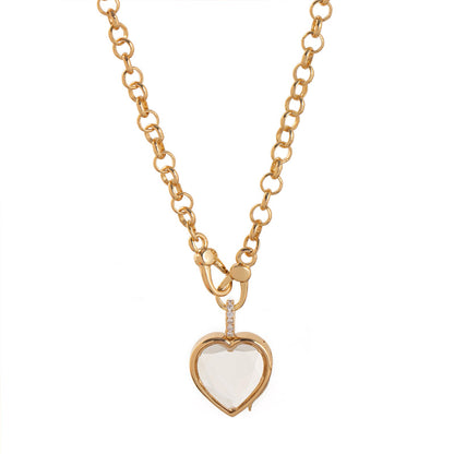 Collier Pendentif Médaillon Rétro Chic
